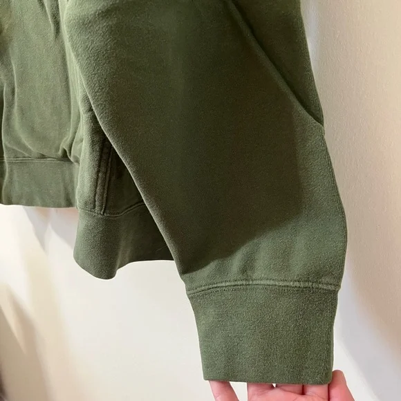 The North Face Men’s Olive Green Graphic Hooded Sweatshirt Size XL - Picture 5 of 10